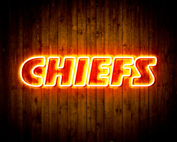 Kansas City Chiefs Home Bar Neon Flex Led Light Sign