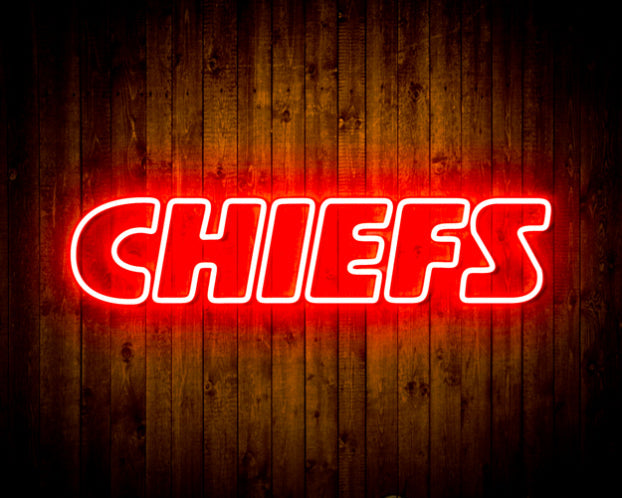 Kansas City Chiefs Home Bar Neon Flex Led Light Sign