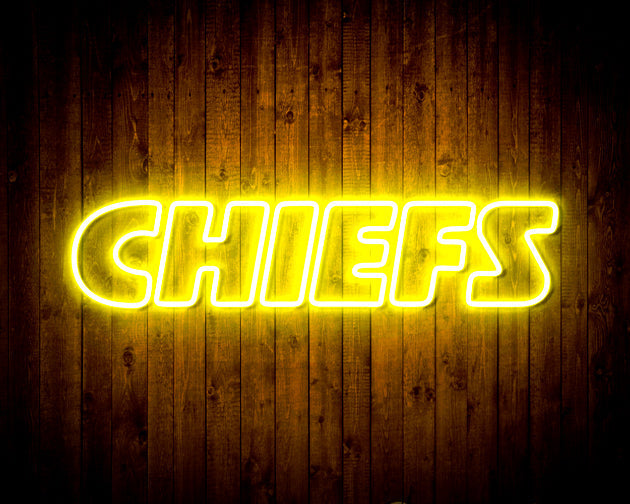 Kansas City Chiefs Home Bar Neon Flex Led Light Sign