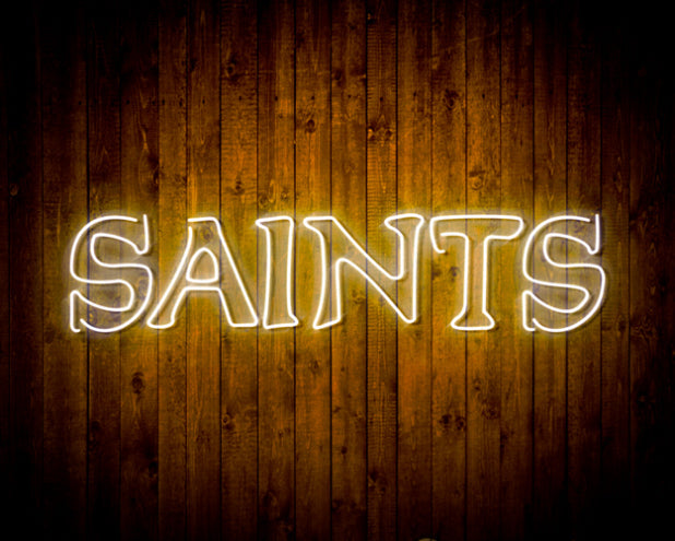 New Orleans Saints Handmade Neon Flex Led Light Sign