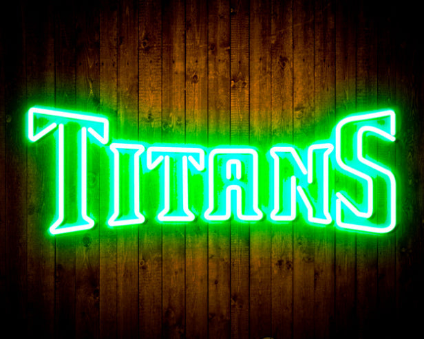 NFL Tennessee TITANS Handmade Neon Flex Led Light Sign