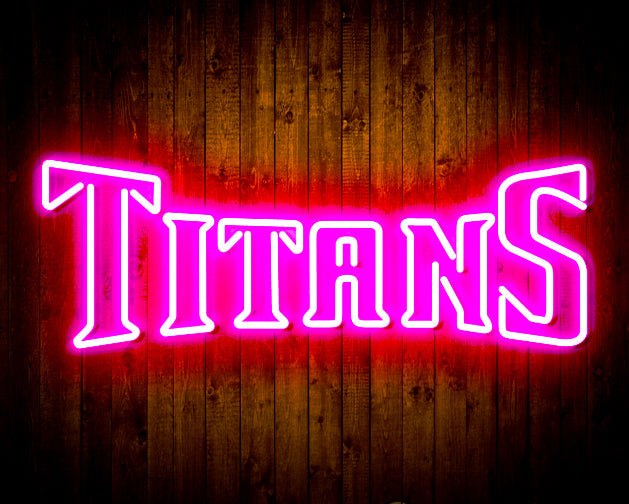 NFL Tennessee TITANS Handmade Neon Flex Led Light Sign