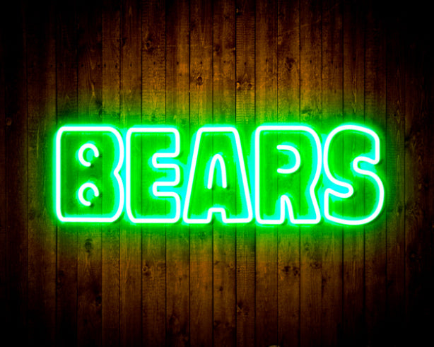 NFL Chicago BEARS Handmade Neon Flex LED Light Sign