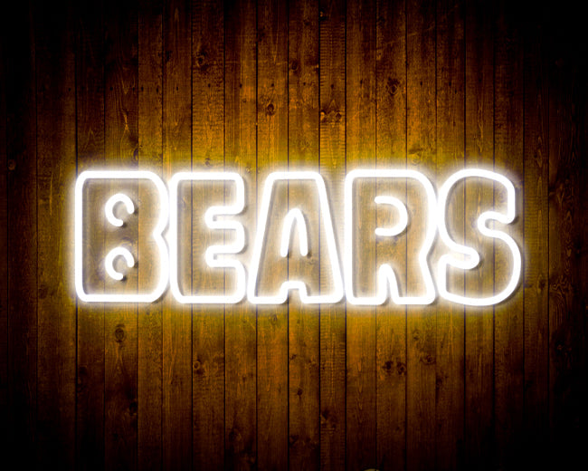 NFL Chicago BEARS Handmade Neon Flex LED Light Sign