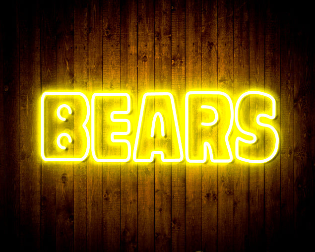 NFL Chicago BEARS Handmade Neon Flex LED Light Sign