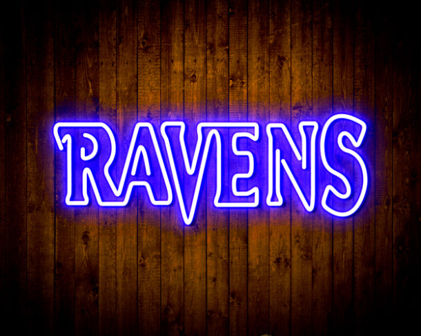 Baltimore Ravens Handmade Neon Flex Led Light Sign