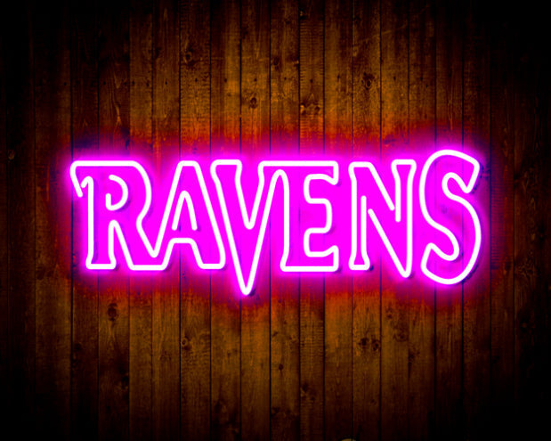 Baltimore Ravens Handmade Neon Flex Led Light Sign