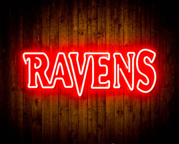 Baltimore Ravens Handmade Neon Flex Led Light Sign