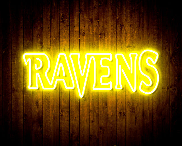 Baltimore Ravens Handmade Neon Flex Led Light Sign