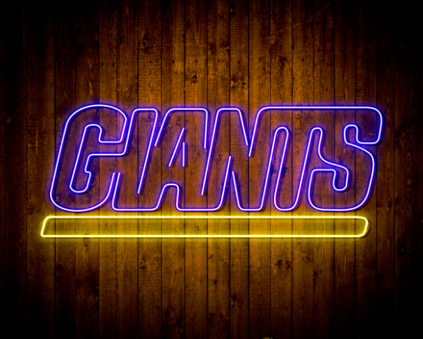 NFL New York Giants Handmade Neon Flex LED Light Sign - led lab cave