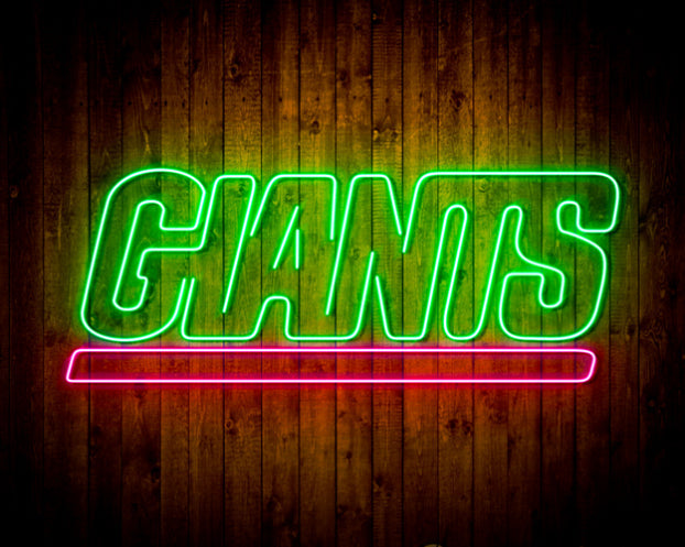 NFL New York Giants Handmade Neon Flex LED Light Sign - led lab cave