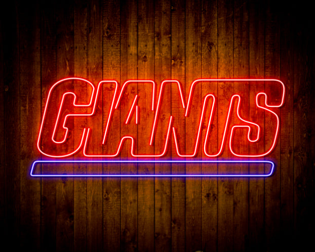 NFL New York Giants Handmade Neon Flex LED Light Sign - led lab cave