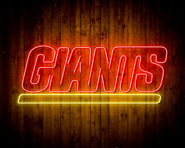 NFL New York Giants Handmade Neon Flex LED Light Sign - led lab cave