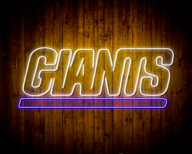 NFL New York Giants Handmade Neon Flex LED Light Sign - led lab cave