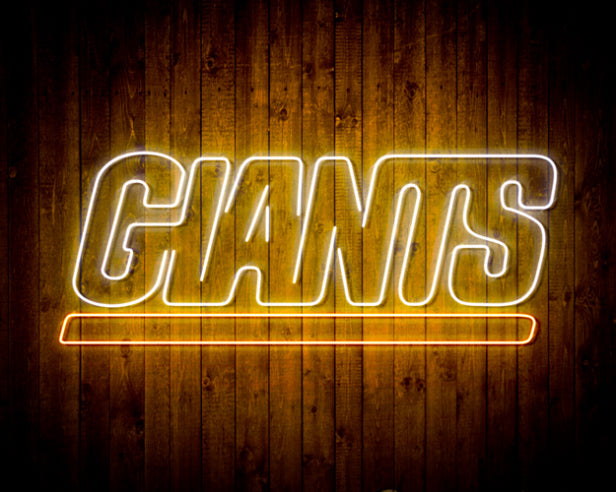 NFL New York Giants Handmade Neon Flex LED Light Sign