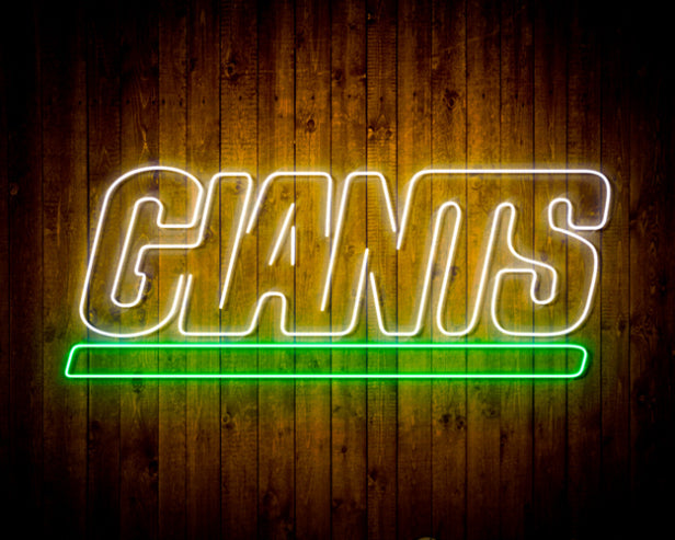 NFL New York Giants Handmade Neon Flex LED Light Sign - led lab cave