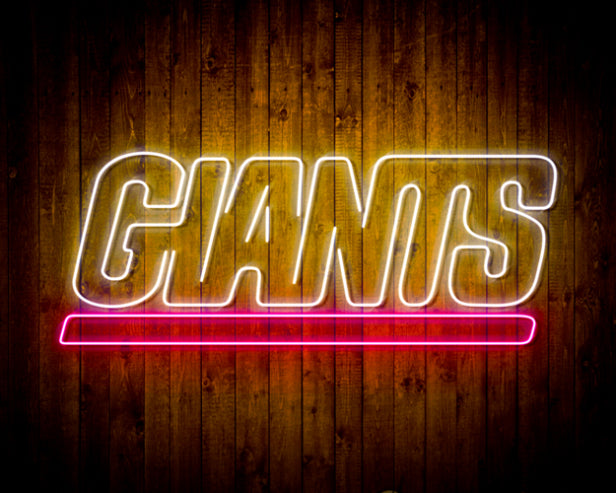 NFL New York Giants Handmade Neon Flex LED Light Sign - led lab cave