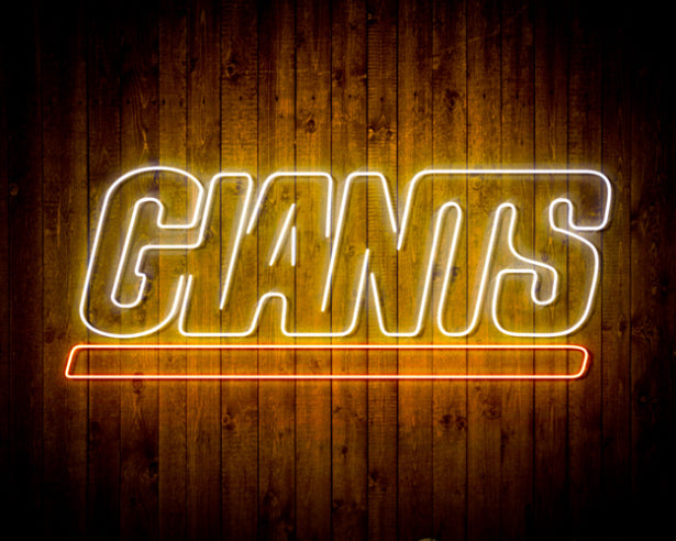 NFL New York Giants Handmade Neon Flex LED Light Sign