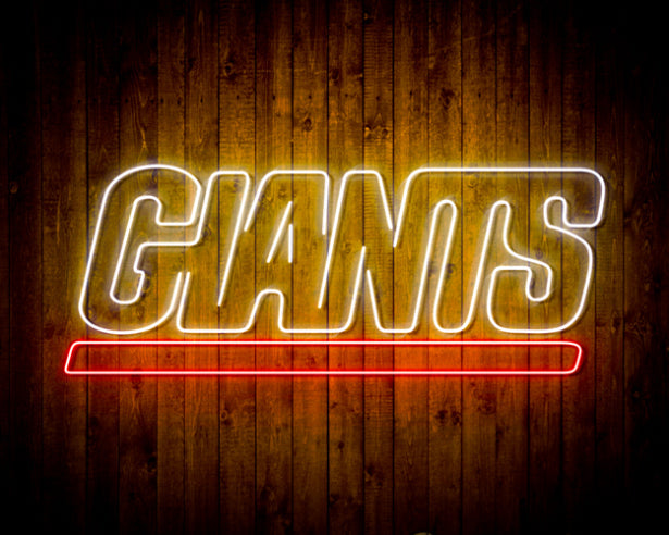 NFL New York Giants Handmade Neon Flex LED Light Sign