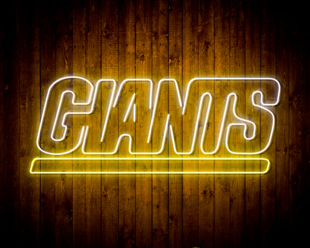 NFL New York Giants Handmade Neon Flex LED Light Sign - led lab cave