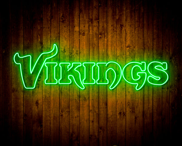 NFL Minnesota Vikings Handmade Neon Flex LED Light Sign