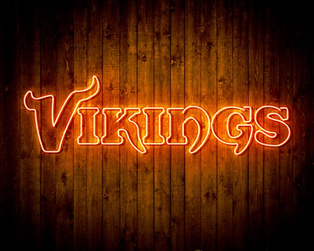 NFL Minnesota Vikings Handmade Neon Flex LED Light Sign