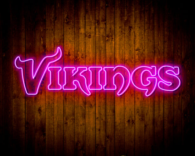 NFL Minnesota Vikings Handmade Neon Flex LED Light Sign