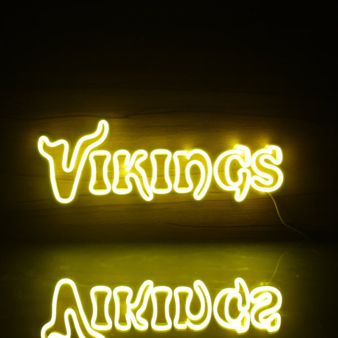 NFL VIKINGS Handmade Neon Flex LED Light Sign - led lab cave