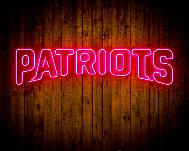 New England Patriots Handmade Neon Flex Led Light Sign