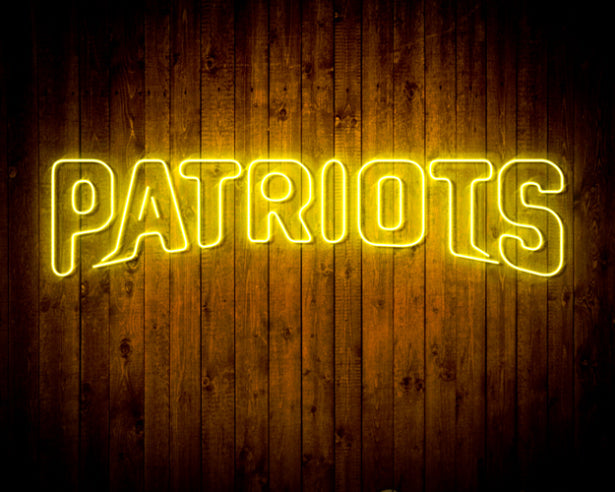 New England Patriots Handmade Neon Flex Led Light Sign