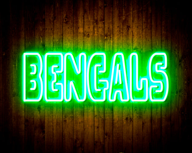 NFL Cincinnati BENGALS Handmade Neon Flex LED Sign - ProLedSign