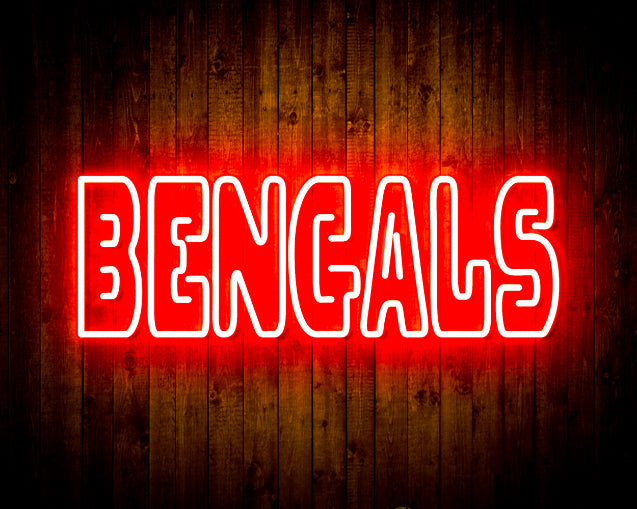 NFL Cincinnati BENGALS Handmade Neon Flex LED Sign - ProLedSign