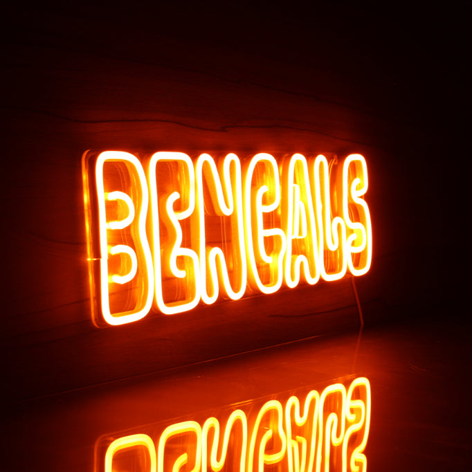 NFL Cincinnati BENGALS Handmade Neon Flex LED Sign - ProLedSign