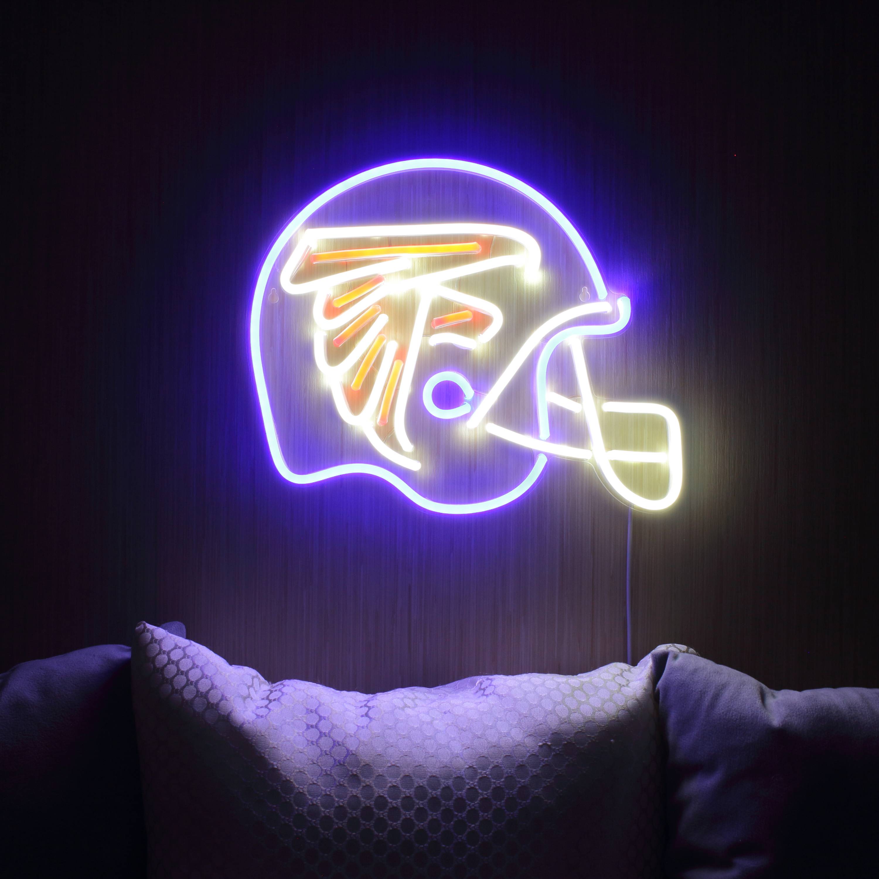 NFL Helmet Atlanta Falcons Large Flex Led Light Sign