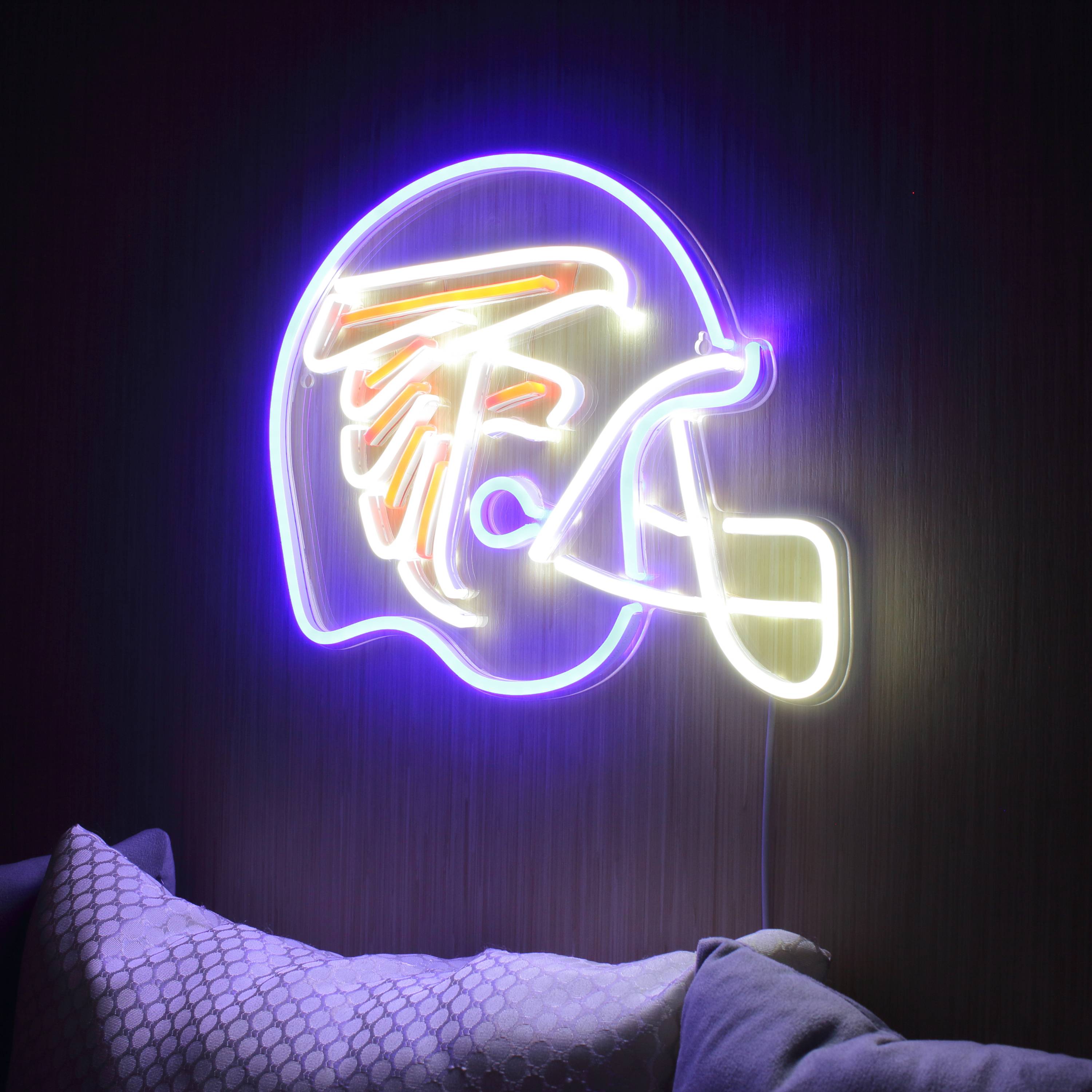 NFL Helmet Atlanta Falcons Large Flex Led Light Sign