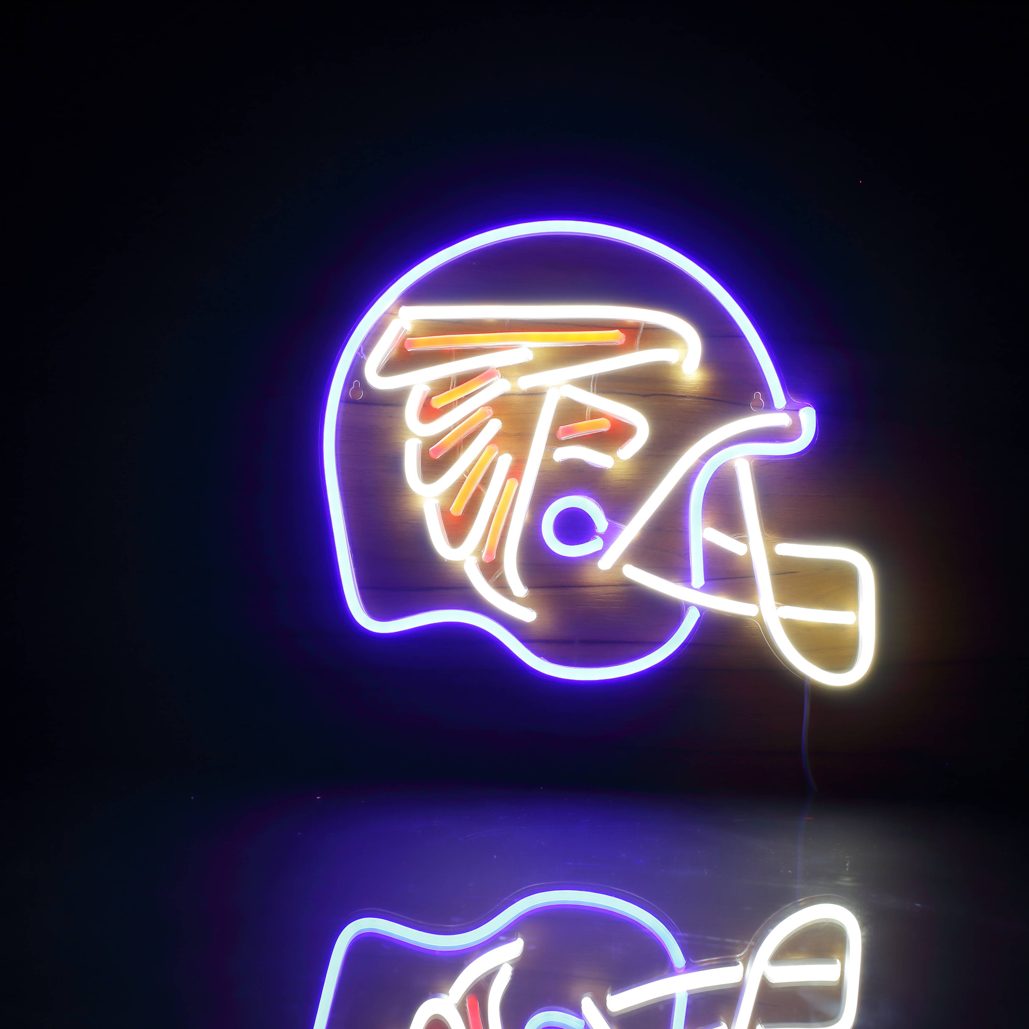 NFL Helmet Atlanta Falcons Bar Neon Flex LED Sign