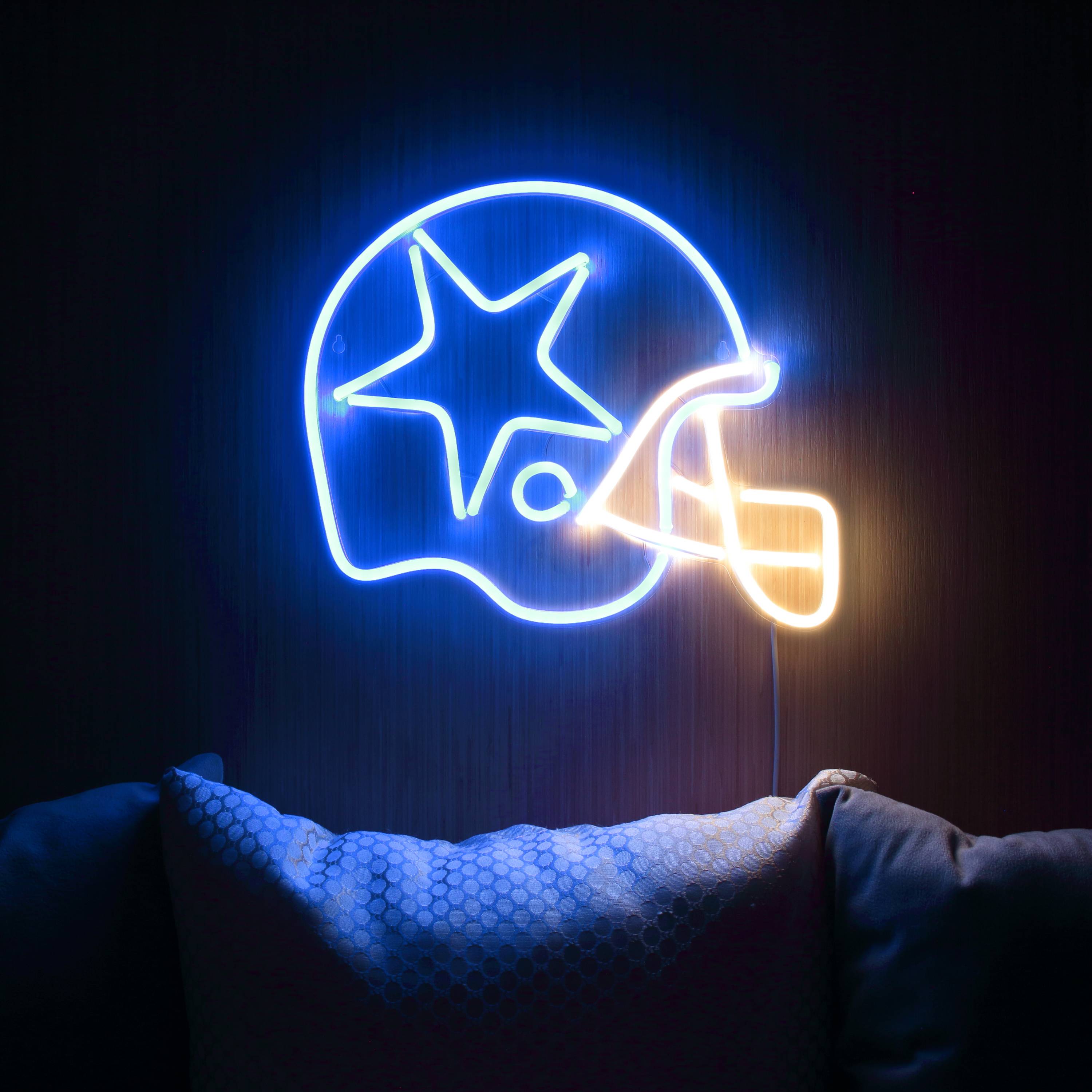 NFL Helmet Dallas Cowboys Large Flex LED Light Sign