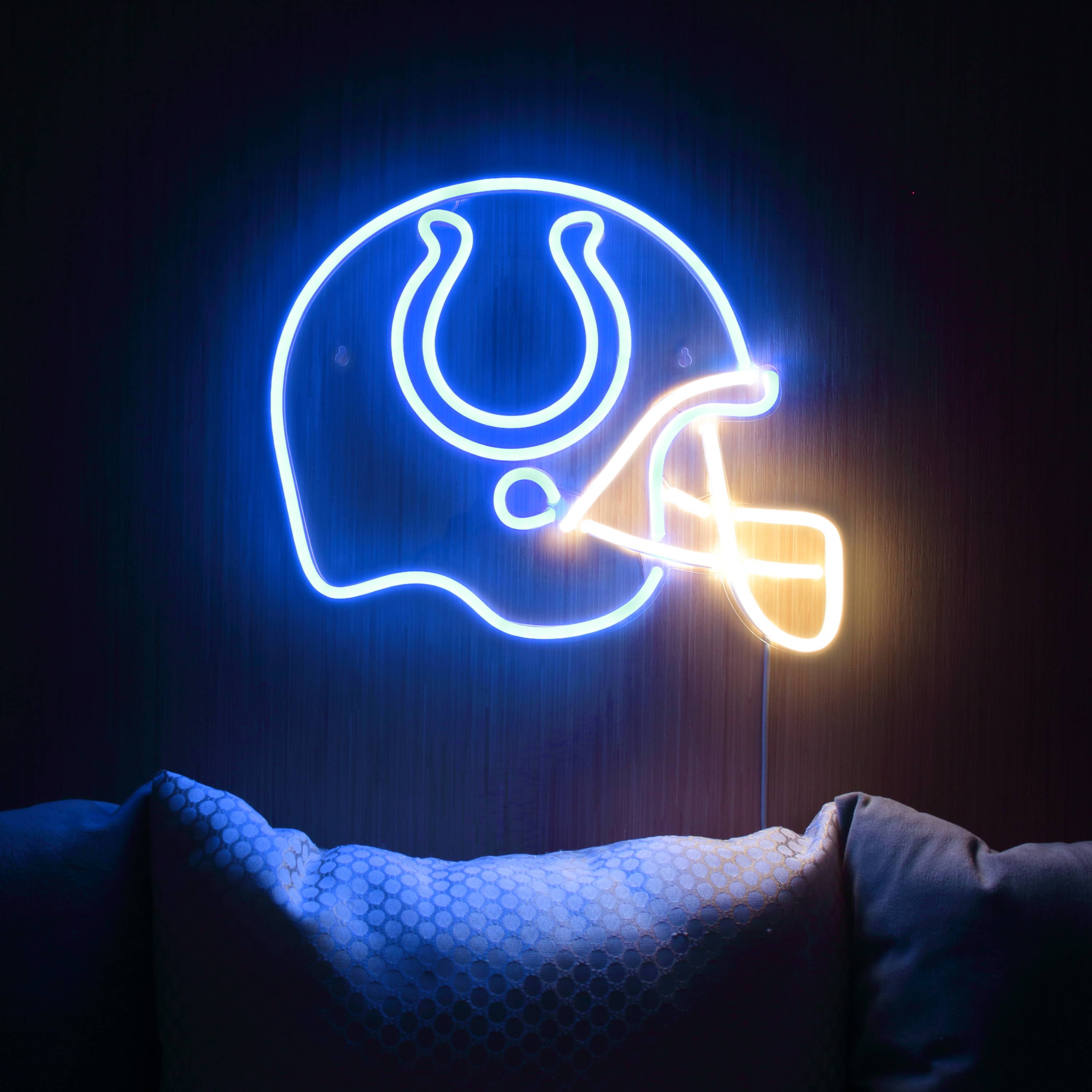 NFL Helmet Indianapolis Colts Large Flex Led Light Sign