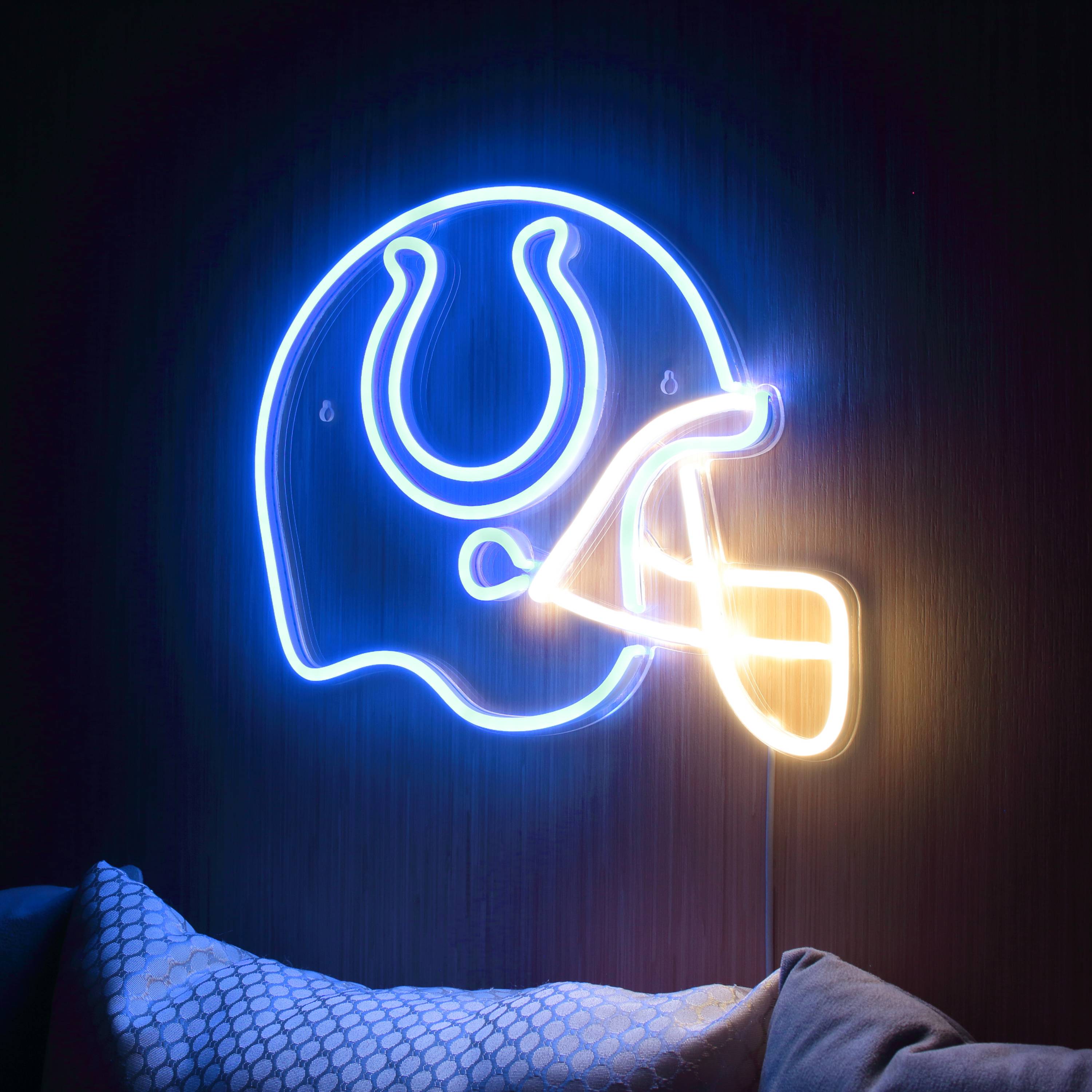 NFL Helmet Indianapolis Colts Large Flex Led Light Sign