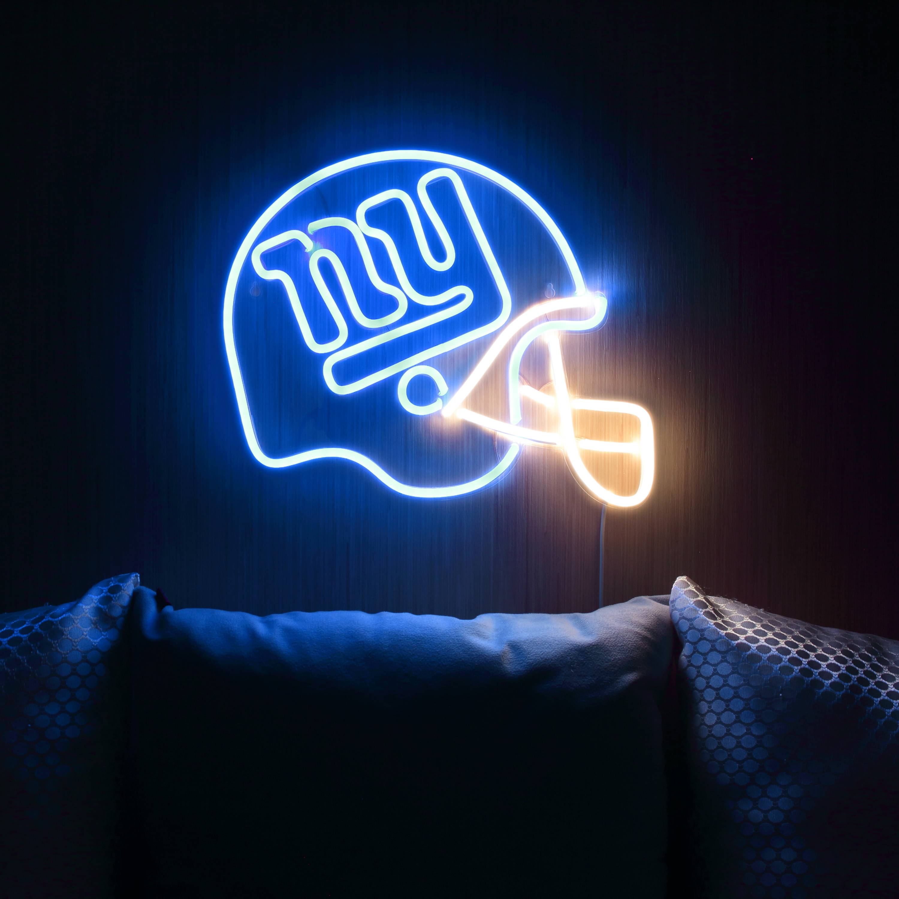 NFL Helmet New York Giants Large Flex Neon LED Light Sign