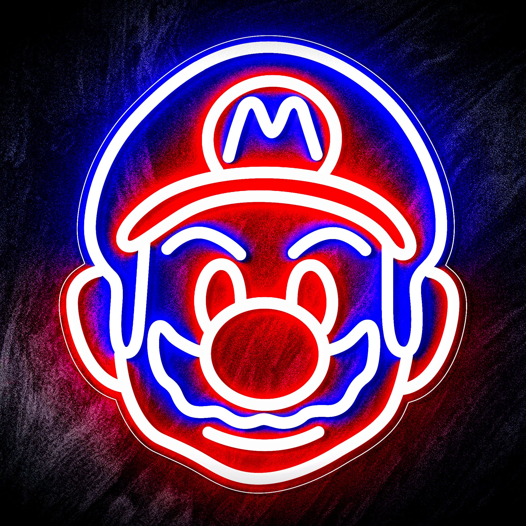 Mario Sign Texture Super Mario Neon-like Sign-LEDLABCAVE