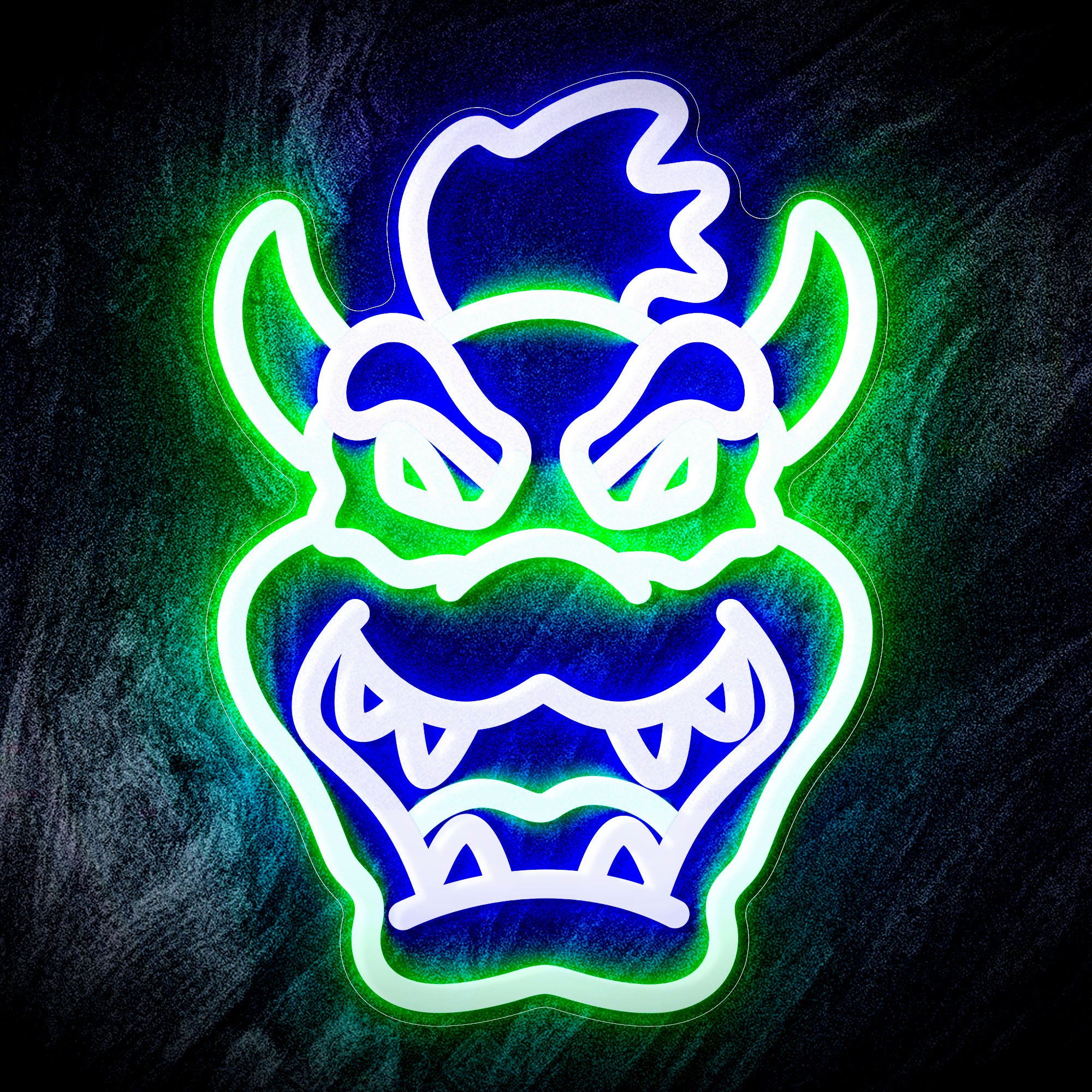 Super mario Bowser Flex Neon-like LED Sign