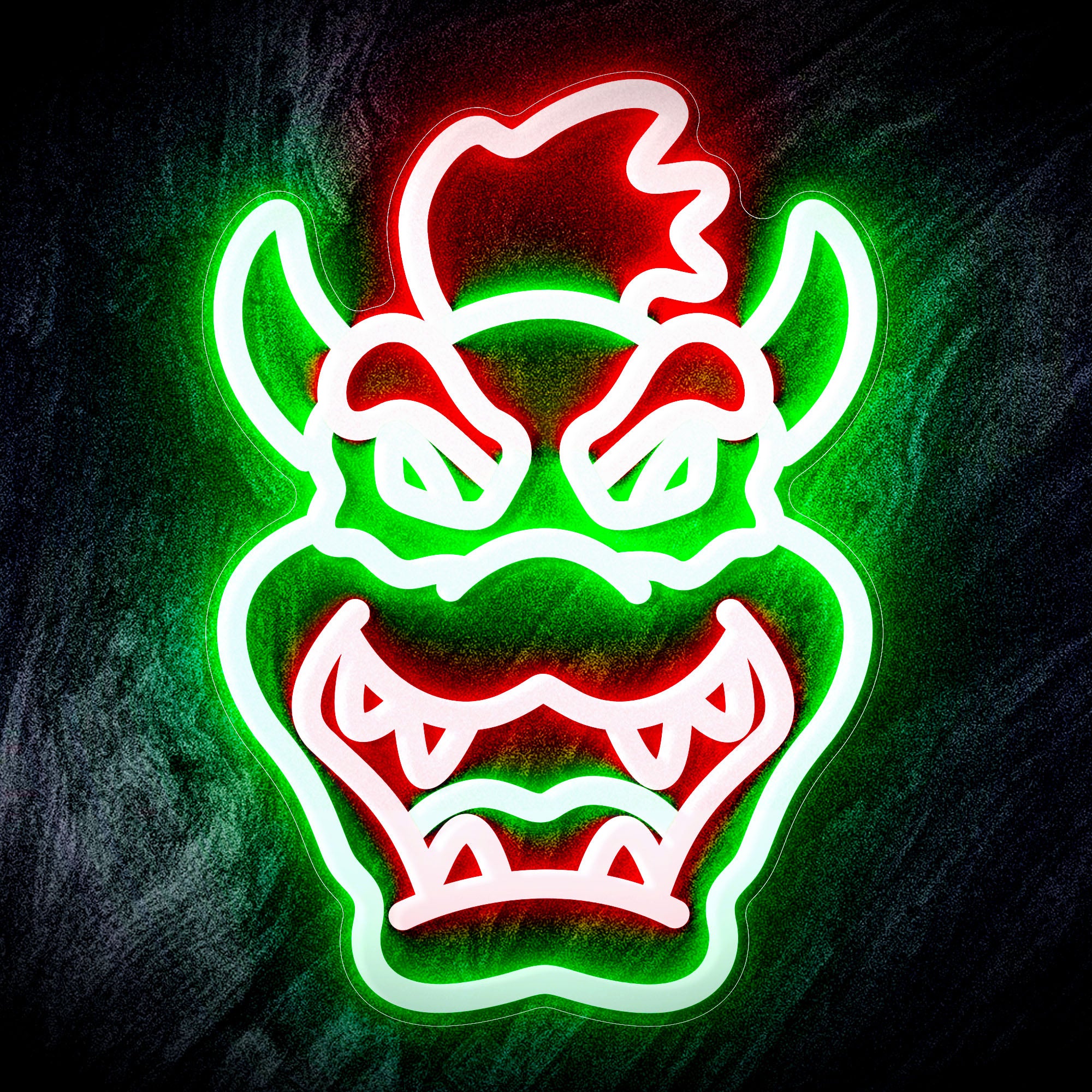 Super mario Bowser Flex Neon-like LED Sign