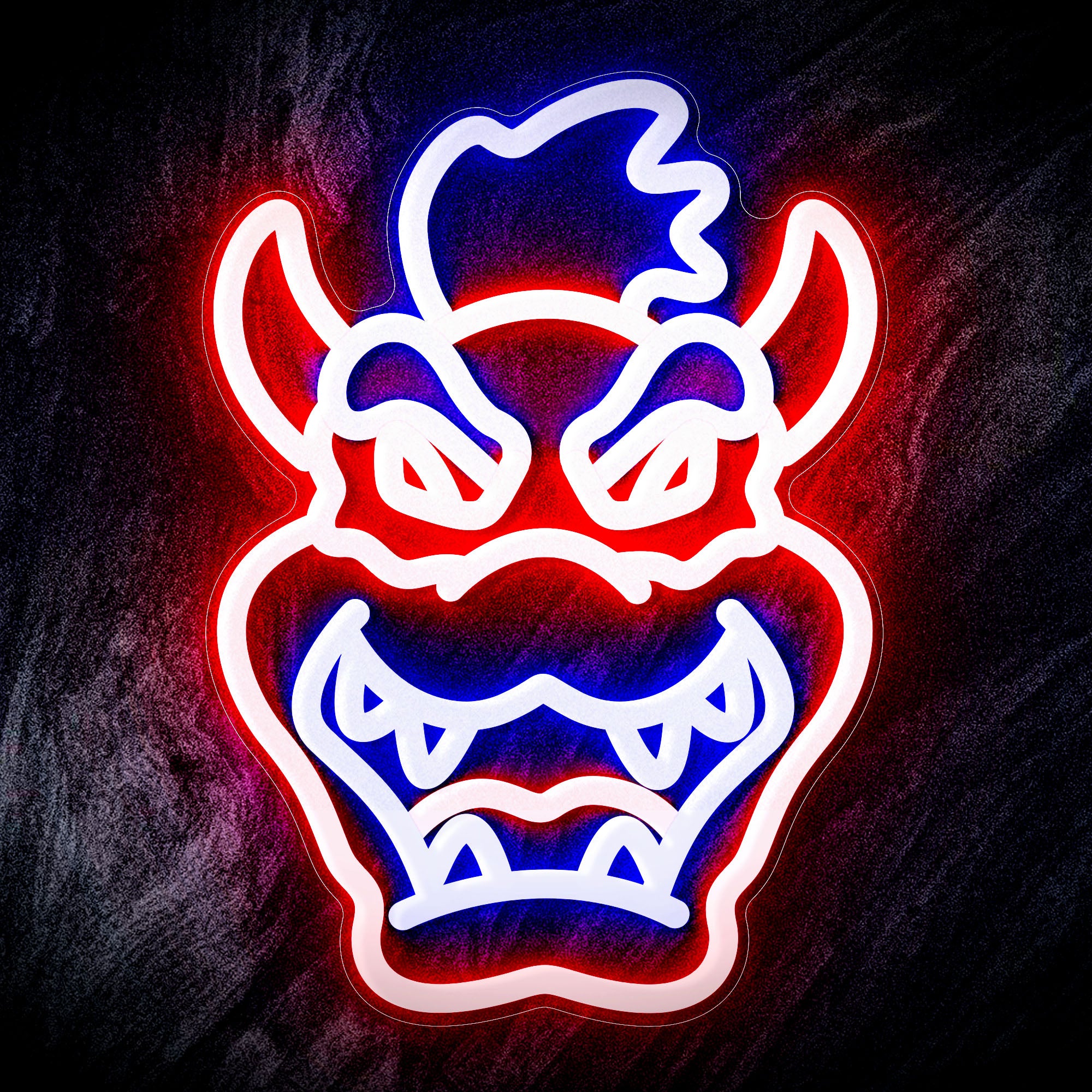 Super mario Bowser Flex Neon-like LED Sign