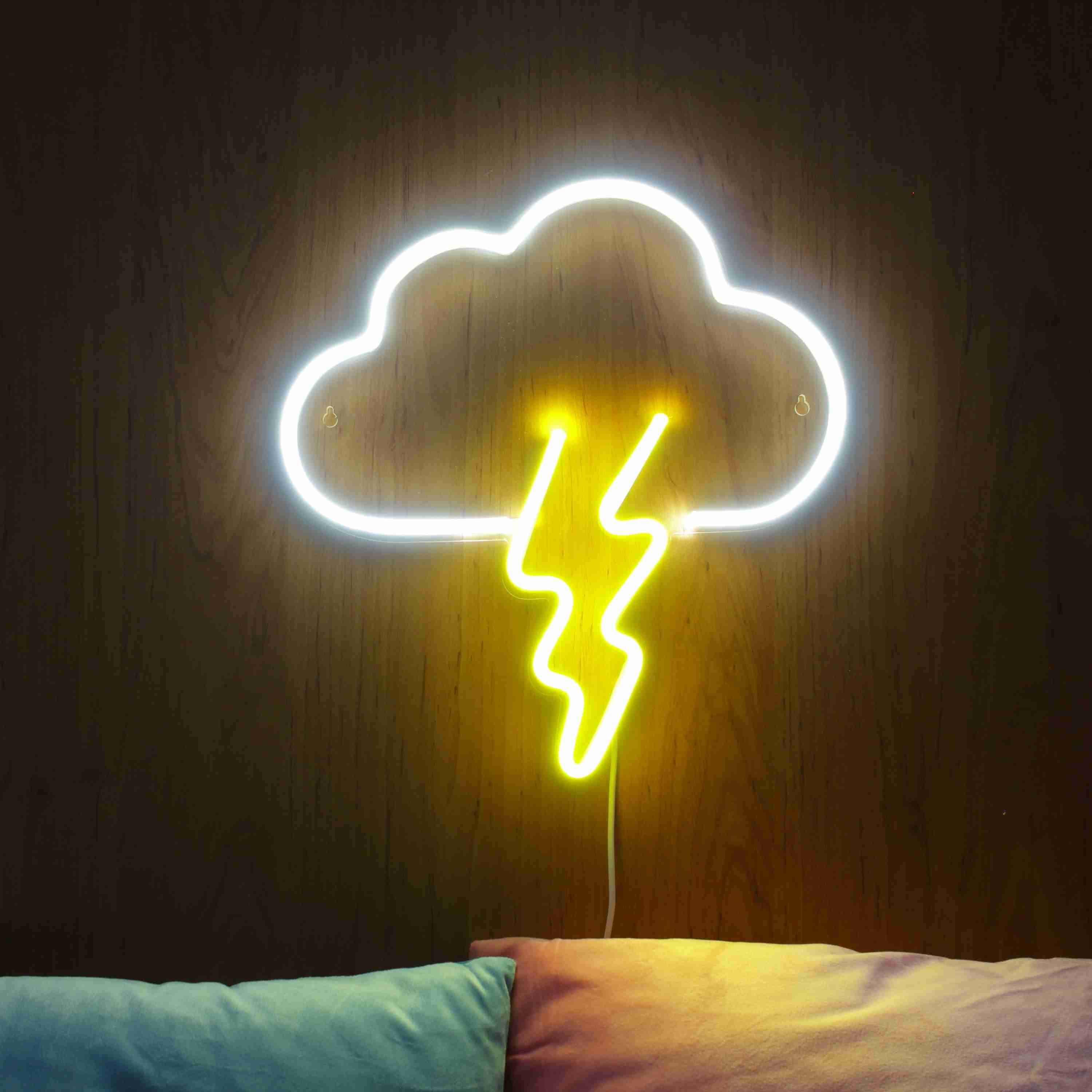 Cloud and Thunder LED Neon Sign - JoyatWall