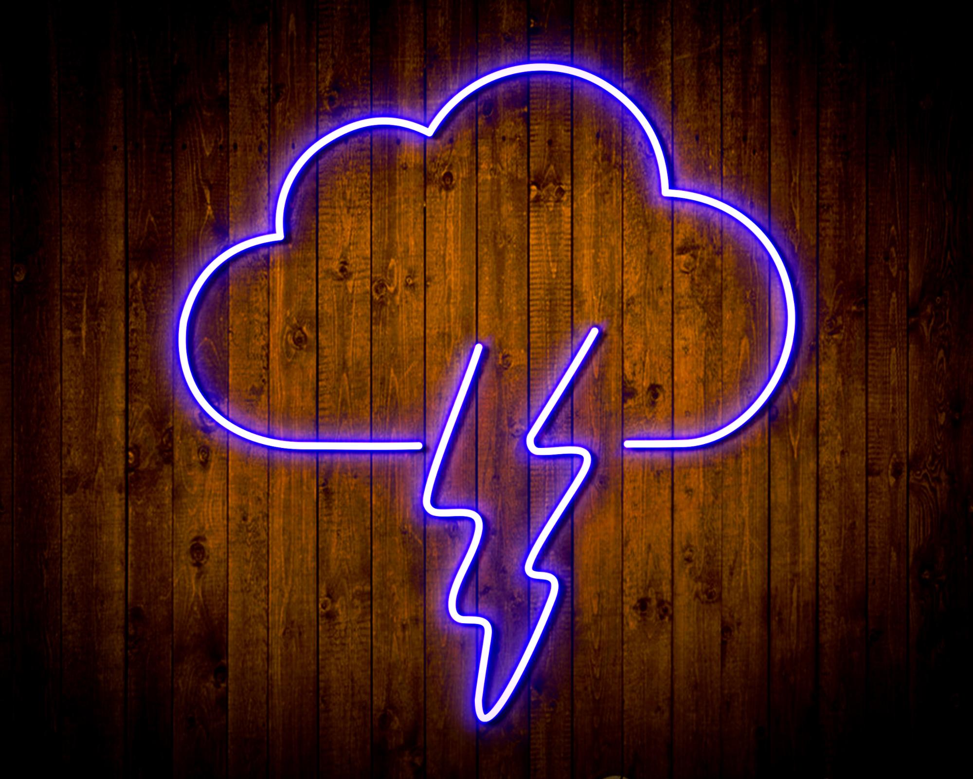 Cloud and Thunder LED Neon Sign - JoyatWall