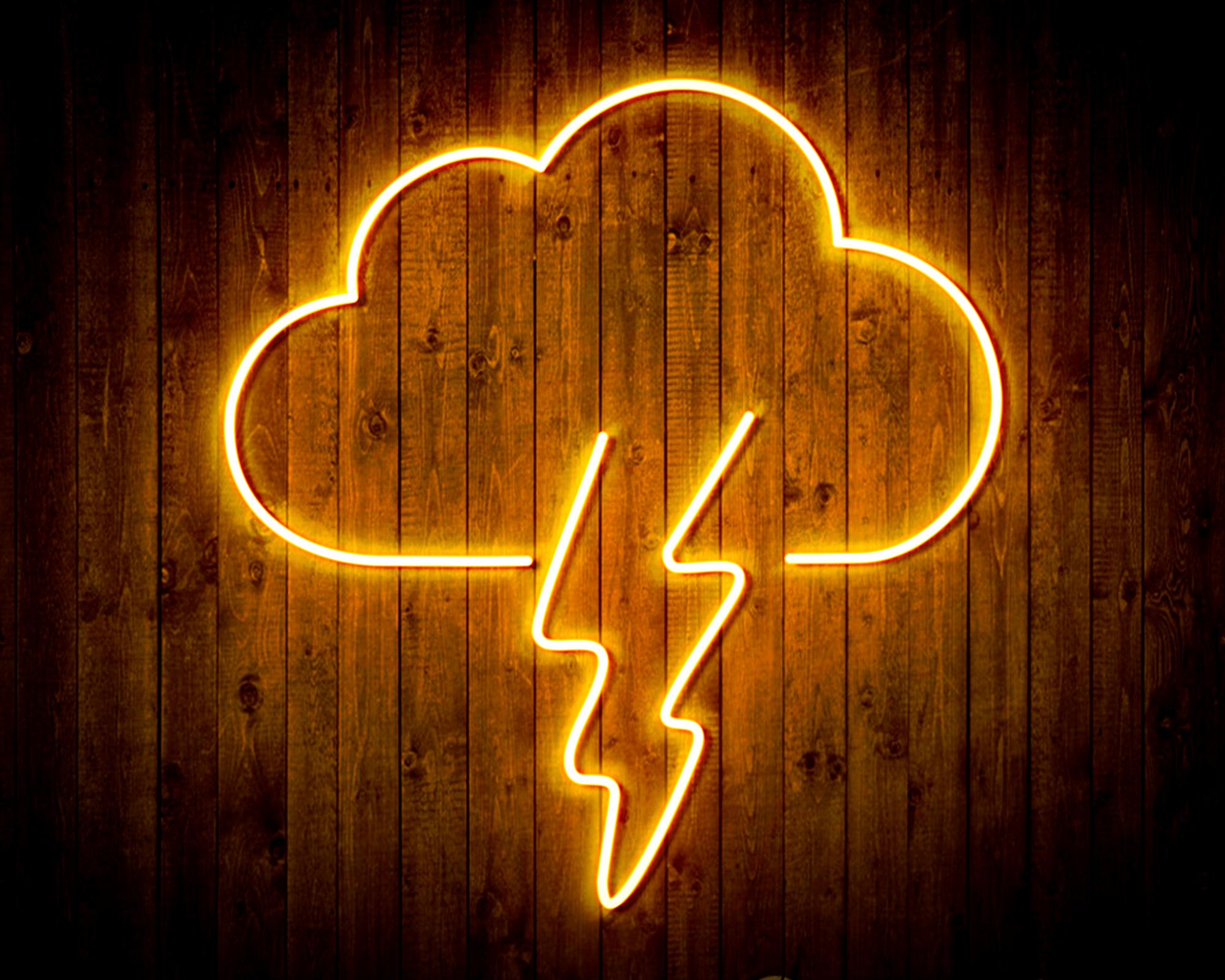 Cloud and Thunder LED Neon Sign - JoyatWall