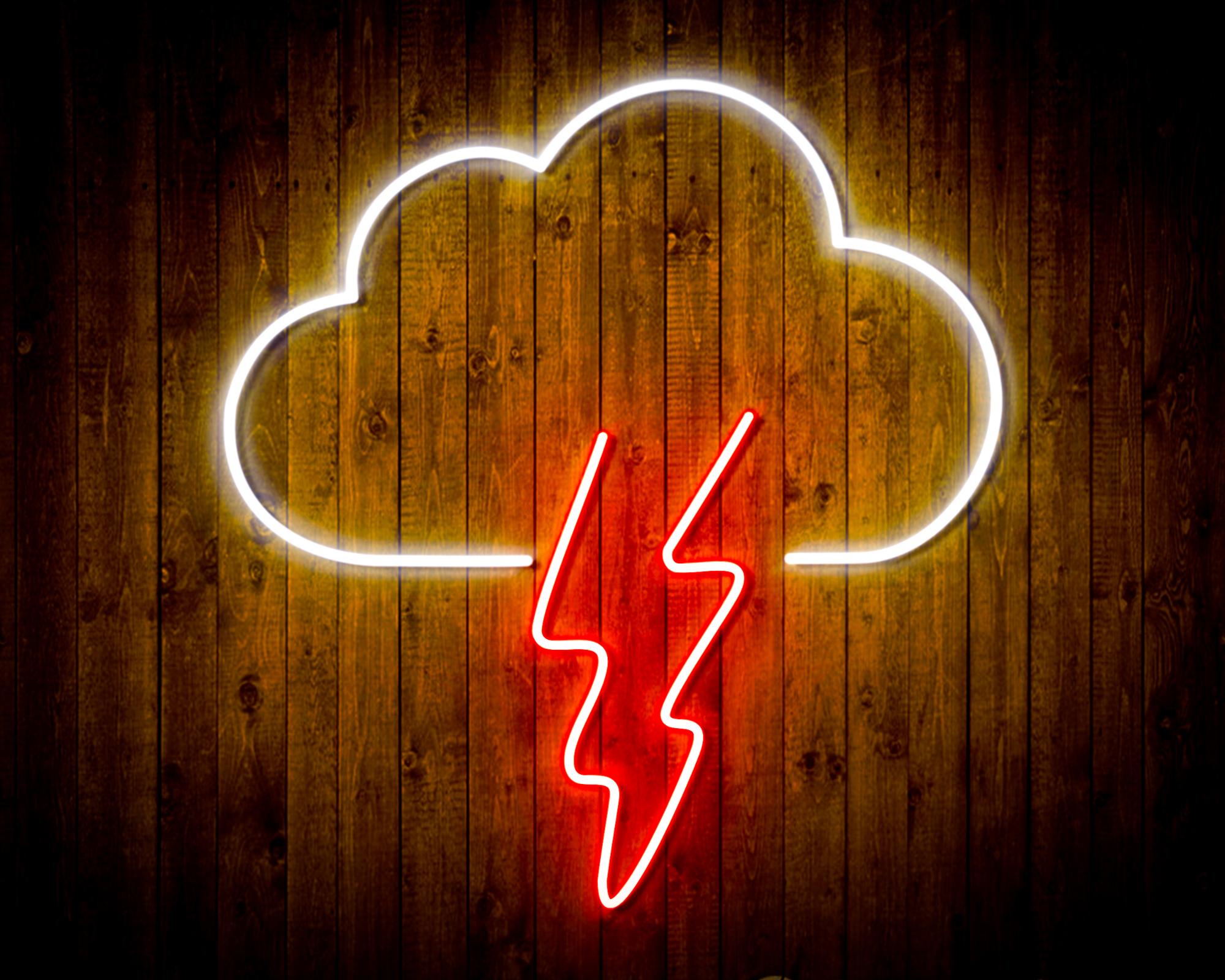 Cloud and Thunder LED Neon Sign - JoyatWall