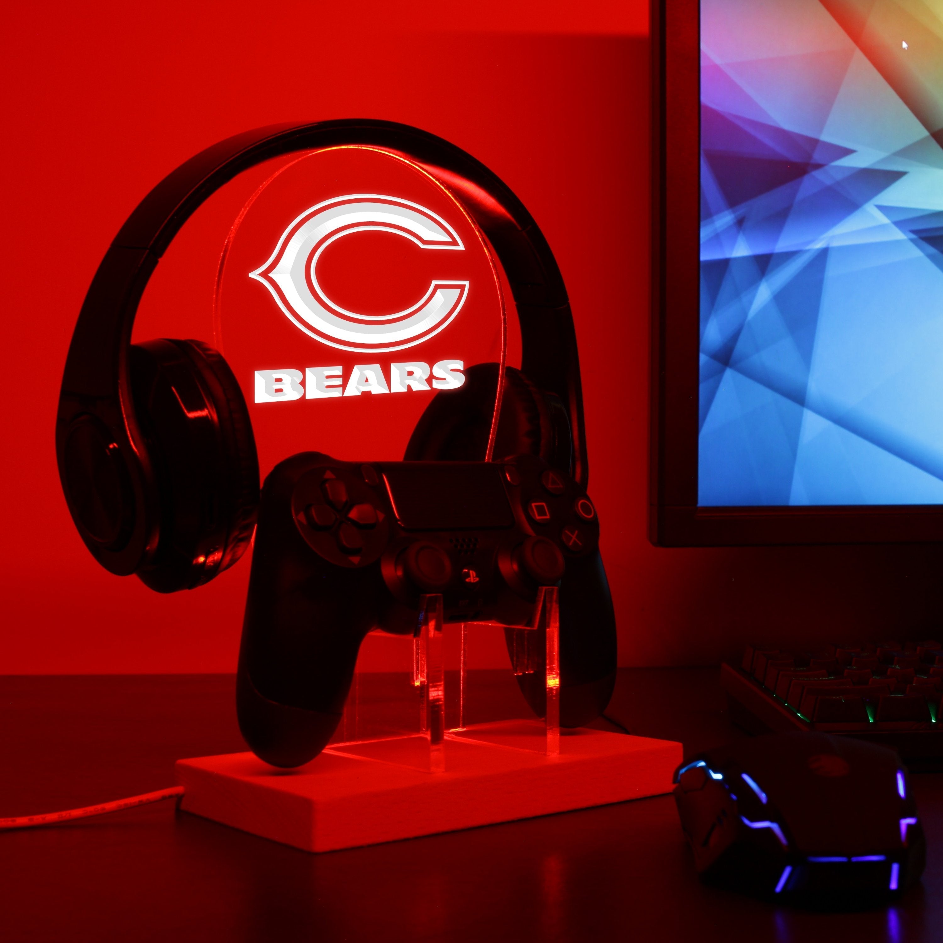 Chicago Bears Super Bowl LED Video Game Controller Stand