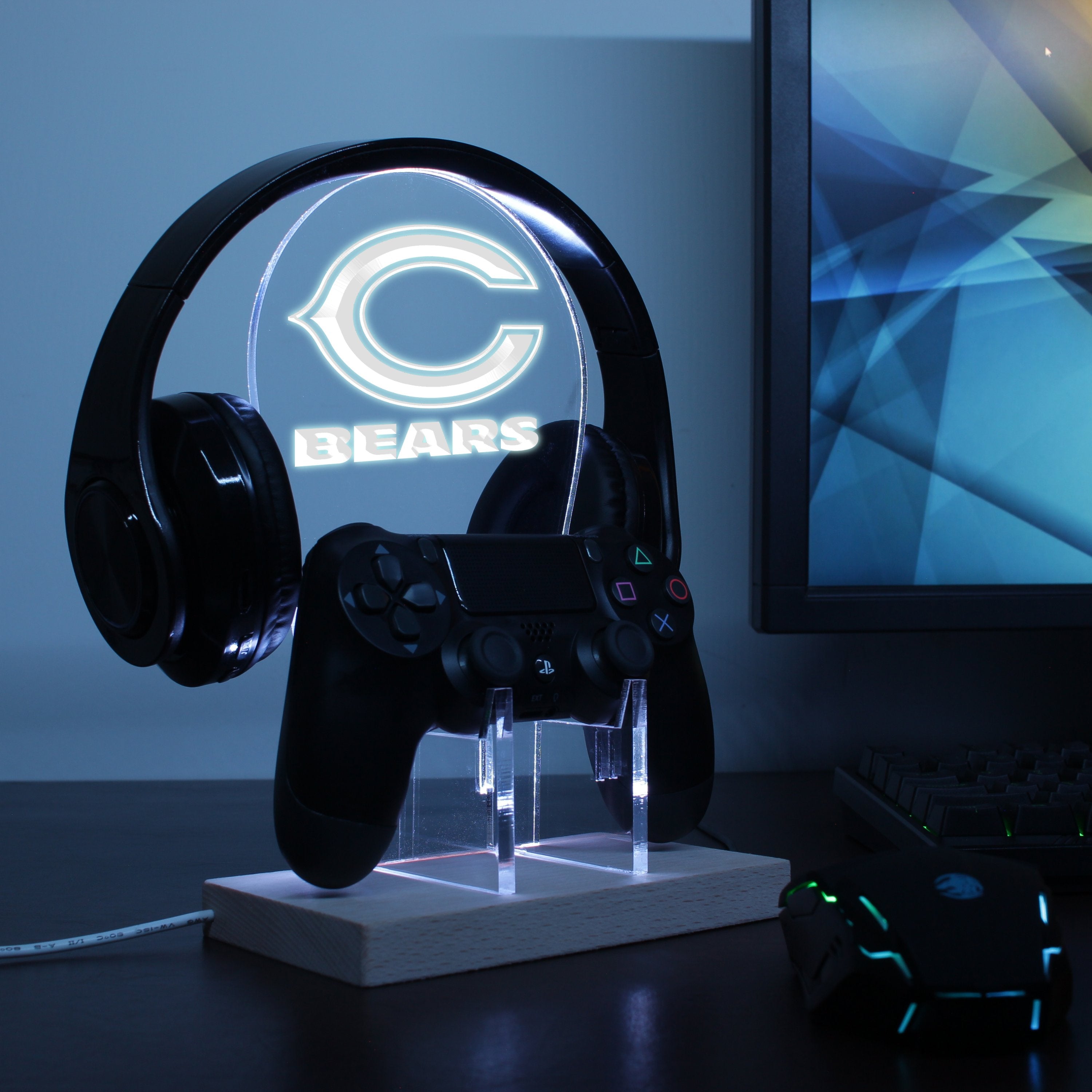 Chicago Bears Super Bowl LED Video Game Controller Stand